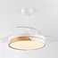 Ventilatore da soffitto Vjetar con LED integrato e pale a scomparsa - bianco