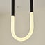 Lampada a sospensione di design Rohr - nera con LED integrato