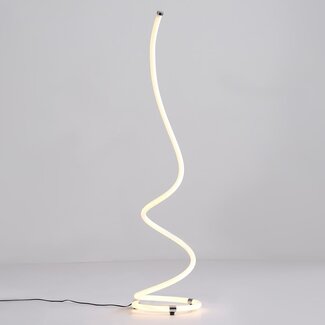 Lampada da terra Viver con forma a spirale e LED integrato - dimmerabile