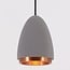 Lampada a sospensione moderna Feis con cemento e bordo in rame