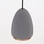 Lampada a sospensione moderna Feis con cemento e bordo in rame