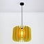 Lampada a sospensione Benthe in feltro PET giallo