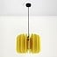 Lampada a sospensione Benthe in feltro PET giallo