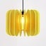 Lampada a sospensione Benthe in feltro PET giallo