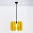Lampada a sospensione Benthe in feltro PET giallo