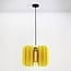Lampada a sospensione Benthe in feltro PET giallo
