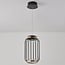 Lampada a sospensione Puri con LED integrato - nero e oro