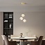 Lampada a sospensione a 3 luci Hopea con LED dimmerabile in 3 livelli - oro