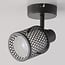 Plafoniera a 1 luce Fori - nera con design a nido d'ape