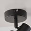 Plafoniera a 1 luce Fori - nera con design a nido d'ape