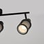 Plafoniera a 3 luci Buche - nero con design a nido d'ape