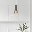 Lampada a sospensione a 1 luce Ouro - nero e oro con design a nido d'ape