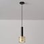 Lampada a sospensione a 1 luce Ouro - nero e oro con design a nido d'ape