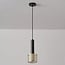 Lampada a sospensione a 1 luce Ouro - nero e oro con design a nido d'ape