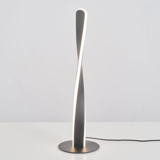 Lampada da tavolo di design a spirale Rizar con LED integrati