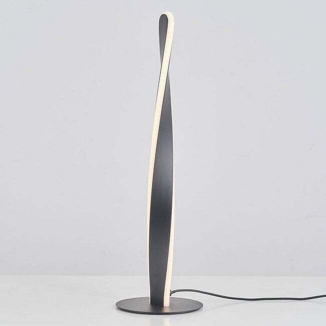 Lampada da tavolo di design a spirale Rizar con LED integrati