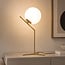 Lampada da tavolo Stopa con vetro bianco latte
