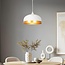 Lampada a sospensione industriale Zelta - nero e oro