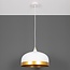 Lampada a sospensione industriale Zelta - nero e oro
