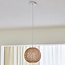 Lampada a sospensione in legno Boho Madera - rotonda