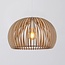 Lampada a sospensione Boho in legno Medis - rotonda