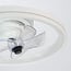 Ventilatore da soffitto Ikaros - bianco con modalità estiva e invernale e LED integrato