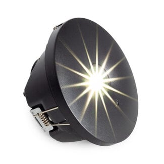 Illuminazione di emergenza a incasso e a superficie MTSPOT in nero