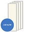 Set di 4 pannelli LED, 120x30cm, UGR<22, 24W, 3000K