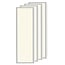 Set di 4 pannelli LED, 120x30cm, UGR<22, 24W, 3000K