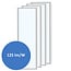 Set di 4 pannelli LED, 120x30cm, UGR<22, 24W, 6500K, 125lm/W