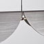 Lampada a sospensione di design dimmerabile in 3 livelli Mirai - grigio spazzolato con LED integrato