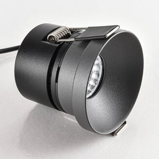 Faretto a incasso Meya 9W con anello 1 - grigio scuro