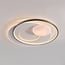Plafoniera Eclipse dimmerabile in 3 livelli LED in bianco e grigio
