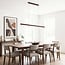 Lampada a sospensione dimmerabile in 3 livelli Elan in effetto legno scuro con LED integrato