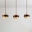 Lampada a sospensione a 3 punti luce Mavero - cemento e legno
