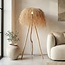 Lampada da terra Boho Sunroot in rattan