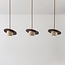 Lampada a sospensione a 3 luci Tona - travertino (pietra naturale) e legno