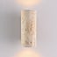 Applique Raxon con travertino (pietra naturale) ed effetto legno