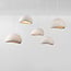 Lampada a sospensione Wabi Sabi a 5 punti luce Klori bianca effetto pietra