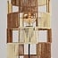 Lampada da terra Ines con corda intrecciata - beige e marrone
