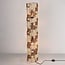 Lampada da terra Ines con corda intrecciata - beige e marrone