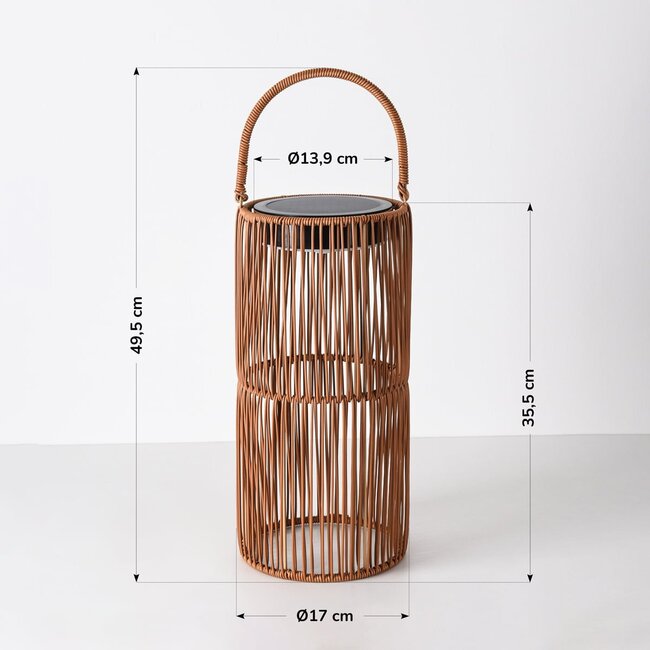 Lampada solare da tavolo Rikus con manico - dimmerabile