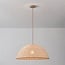 Lampada a sospensione Norinda in rattan intrecciato - naturale