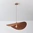 Lampada a sospensione Roses con bambù intrecciato - marrone