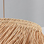 Lampada a sospensione Katrien con giocoso paralume in rattan - naturale