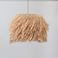 Lampada a sospensione Katrien con giocoso paralume in rattan - naturale