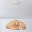 Lampada a sospensione Falerie con paralume in rattan - naturale