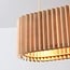 Lampada a sospensione Hema con paralume in legno - naturale