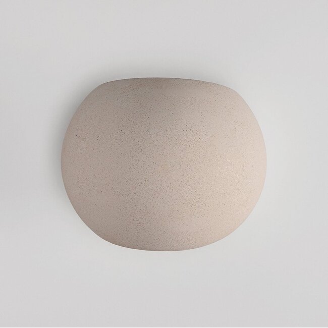 Applique Wabi Sabi Bolia in cemento - bianco
