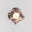Applique Karise con marmo Bulgari e sfera in vetro